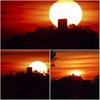 tramonto sulla rocca di Monselice