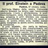 Einstein a Padova  27ott1921