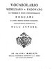 VOCABOLARIO VENEZIANO E PADOVANO1796